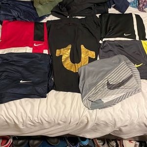 6 pairs of shorts true religion nike